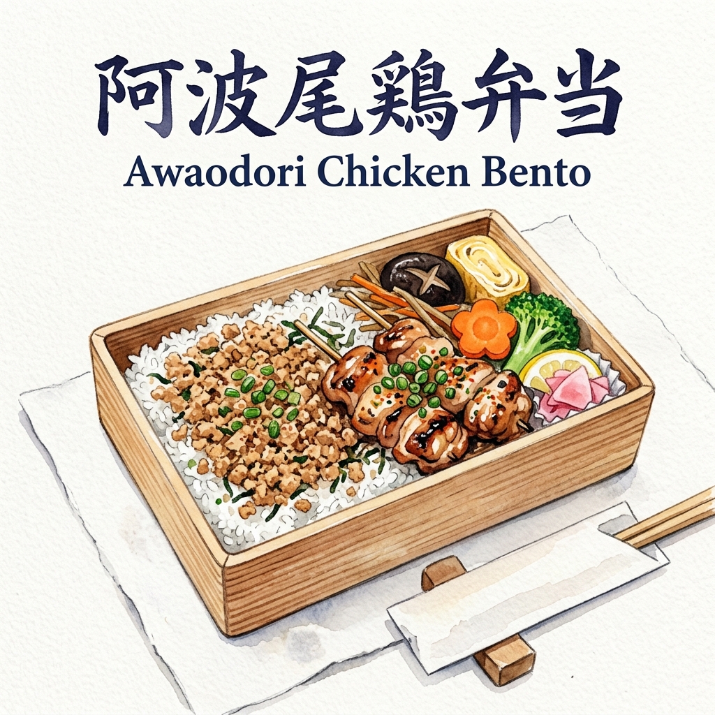 阿波尾鶏弁当