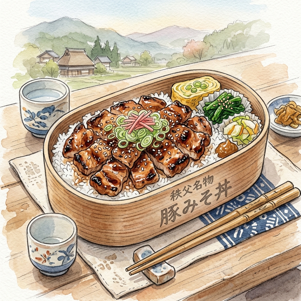 秩父名物豚みそ丼弁当